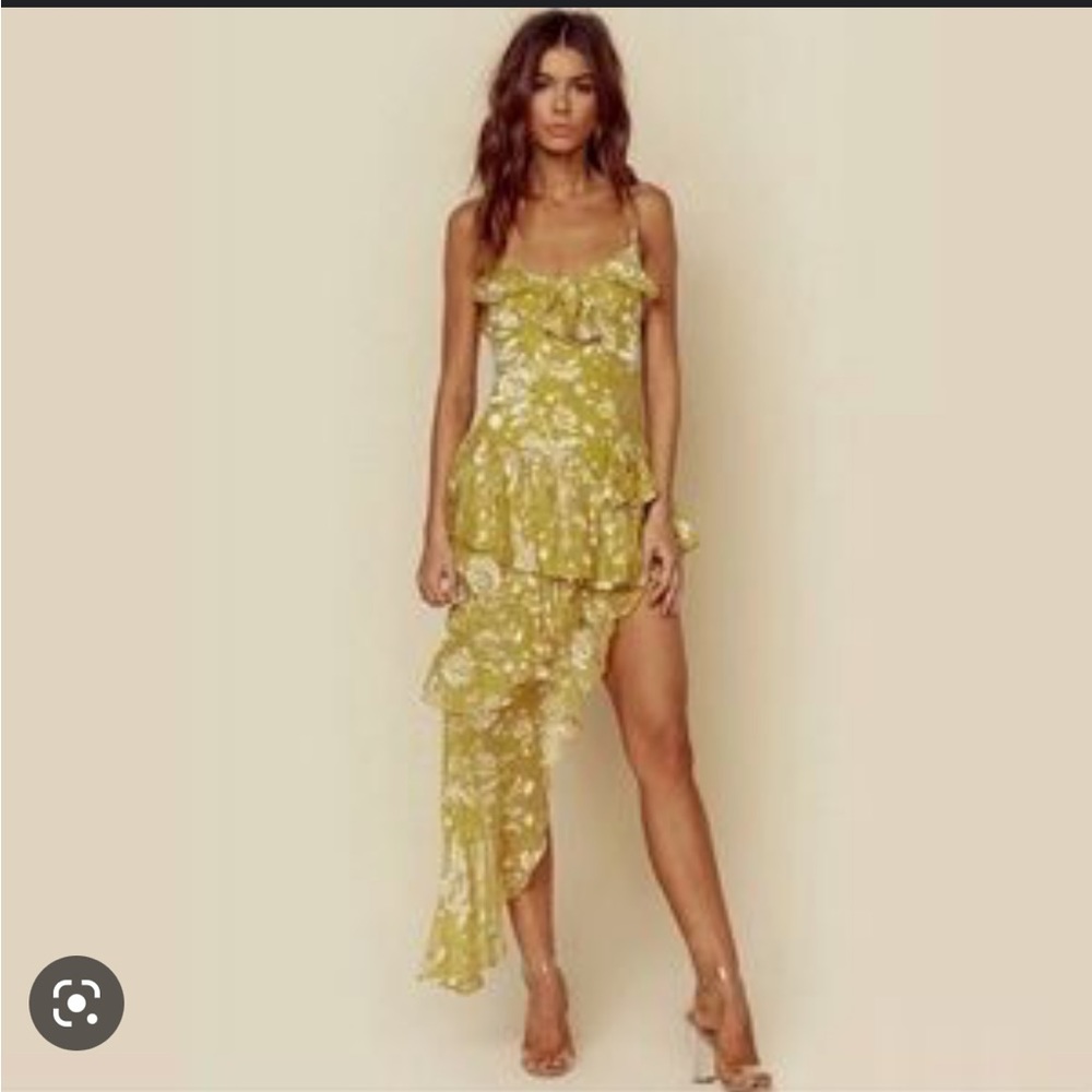 For Love & Lemons Asymmetrical Dress